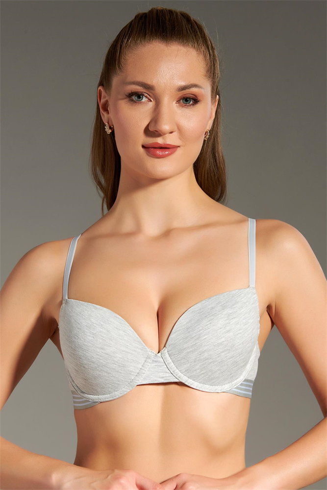 Unpadded Kids Bra C18133 Gray Melange